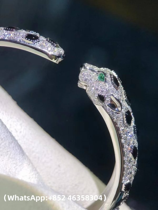 Custom Solid 18k Gold Cartier Panthère de Cartier Bracelet