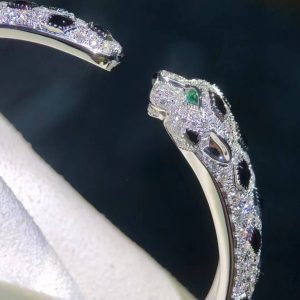 Custom Solid 18k Gold Cartier Panthère de Cartier Bracelet