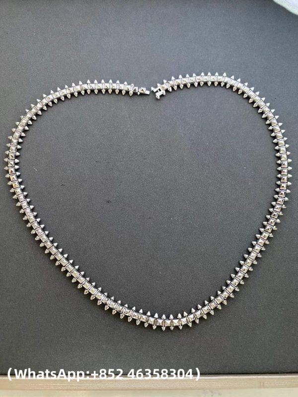 Custom Solid 18k Gold Cartier Jewelry Clash de Cartier Necklace Flexible Medium Model