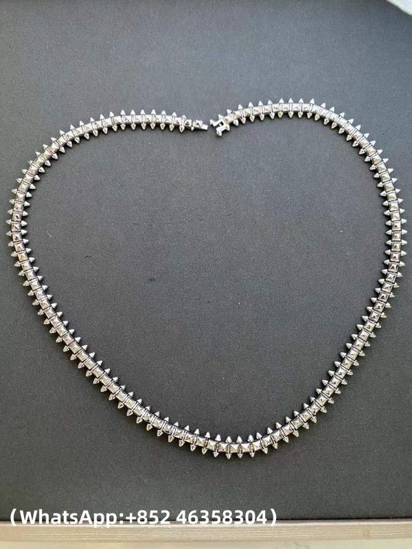 Custom Solid 18k Gold Cartier Jewelry Clash de Cartier Necklace Flexible Medium Model