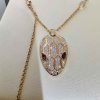 微信图片_2025-11-01_144836_598 (1) Custom Solid 18k Gold Bulgari Jewelry Serpenti Pendant Necklace Set with Rubellite Eyes and Pavé Diamonds on the Chain and Head