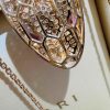微信图片_2025-11-01_144847_685 (1) Custom Solid 18k Gold Bulgari Jewelry Serpenti Pendant Necklace Set with Rubellite Eyes and Pavé Diamonds on the Chain and Head