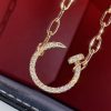Custom Solid 18k Gold Cartier Juste un Clou Necklace Paved