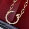 Custom Solid 18k Gold Cartier Juste un Clou Necklace Paved