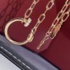 Custom Solid 18k Gold Cartier Juste un Clou Necklace Paved