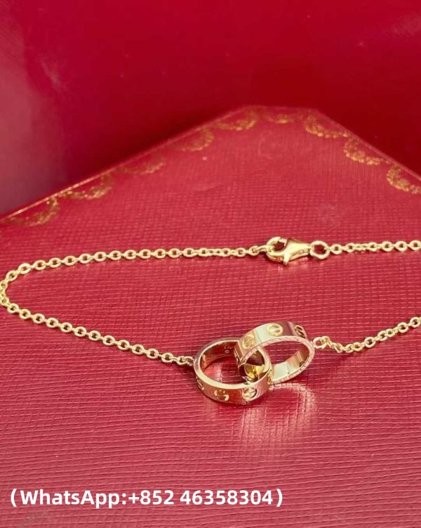 Custom Solid 18k Gold Cartier Jewelry LOVE Bracelet On Chain Custom Solid 18k Gold Cartier Jewelry LOVE Bracelet On Chain