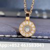 Custom Solid 18k Gold Chopard Jewelry Happy Diamonds Icons Pendant, Ethical Rose Gold, Diamonds