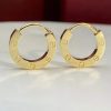 Custom Solid 18k Gold Cartier Jewelry LOVE Single Hoop Earring