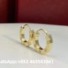 Custom Solid 18k Gold Cartier Jewelry LOVE Single Hoop Earring