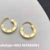 Custom Solid 18k Gold Cartier Jewelry LOVE Single Hoop Earring