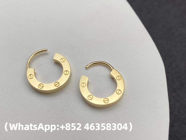 Custom Solid 18k Gold Cartier Jewelry LOVE Single Hoop Earring