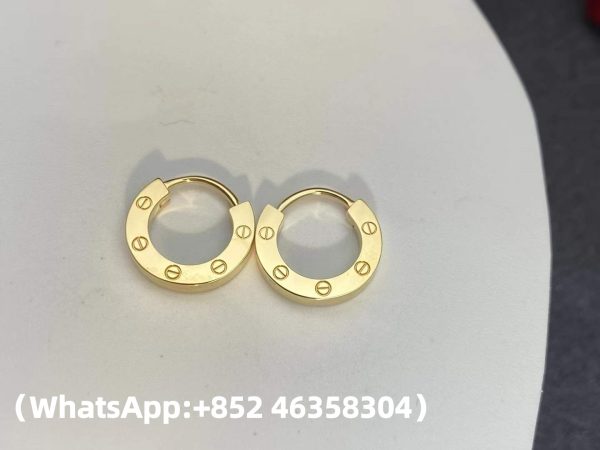 Custom Solid 18k Gold Cartier Jewelry LOVE Single Hoop Earring