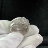 Custom Solid 18k Gold Cartier Jewelry Panthère de Cartier Ring Small Model Half-Paved