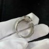 Custom Solid 18k Gold Cartier Jewelry Panthère de Cartier Ring Small Model Half-Paved