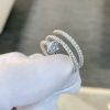 Custom Solid 18k Gold Cartier Jewelry Juste un Clou Ring Double Half-Paved
