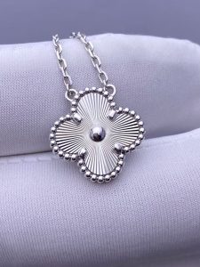 Custom Solid 18K Gold Van Cleef & Arpels Vintage Alhambra Pendant