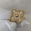 Custom Solid 18k Gold Van Cleef & Arpels Vintage Alhambra Bracelet