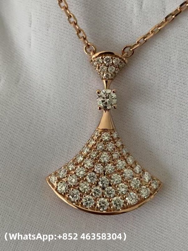 Custom Solid 18k Gold Bulgari Divas’ Dream Necklace1) Custom Solid 18k Gold Bulgari Divas’ Dream Necklace