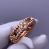 Custom Solid 18k Gold Van Cleef & Arpels Jewelry Perlée Sweet Clovers Ring