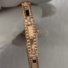 Custom Solid 18k Gold Van Cleef & Arpels Jewelry Perlée Sweet Clovers Bracelet