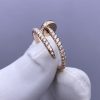 Custom Solid 18k Gold Cartier Juste un Clou Ring Small Model Half-Paved Custom Solid 18k Gold Cartier Juste un Clou Ring Small Model Half-Paved