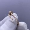 Custom Solid 18k Gold Cartier Juste un Clou Ring Small Model Half-Paved Custom Solid 18k Gold Cartier Juste un Clou Ring Small Model Half-Paved