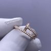 Custom Solid 18k Gold Cartier Juste un Clou Ring Small Model Half-Paved Custom Solid 18k Gold Cartier Juste un Clou Ring Small Model Half-Paved