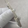 Custom Solid 18k Gold Cartier Jewelry LOVE Bracelet Small Model Paved Diamonds