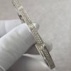 Custom Solid 18k Gold Cartier Jewelry LOVE Bracelet Small Model Paved Diamonds