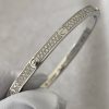 Custom Solid 18k Gold Cartier Jewelry LOVE Bracelet Small Model Paved Diamonds