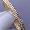 Custom Solid 18k Gold Van Cleef & Arpels Jewelry Perlée Diamonds Bracelet