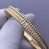 Custom Solid 18k Gold Van Cleef & Arpels Jewelry Perlée Diamonds Bracelet