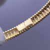 Custom Solid 18k Gold Van Cleef & Arpels Jewelry Perlée Diamonds Bracelet