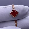 Custom Solid 18k Gold Van Cleef & Arpels Sweet Alhambra Pendant