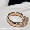 Custom Solid 18k Gold Cartier Panthère de Cartier Ring Small Model Half-paved Custom Solid 18k Gold Cartier Panthère de Cartier Ring Small Model Half-paved