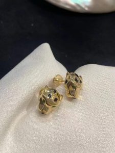Custom Cartier Panthère de Cartier Stud Earrings