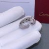 Custom Solid 18k Gold Cartier Panthère de Cartier Ring Medium Model Half-Paved Custom Solid 18k Gold Cartier Panthère de Cartier Ring Medium Model Half-Paved