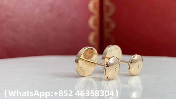Custom Solid 18k Gold Bulgari Jewelry Bulgari Single Circle Stud Earring with Round Brilliant Pavé Diamonds