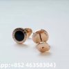 Custom Solid 18k Gold Bulgari Bulgari Single Stud Earring with Onyx