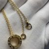 Custom Solid 18k Gold Bulgari B.zero1 Necklace with Chain and Small Round Pendant