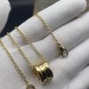 Custom Solid 18k Gold Bulgari B.zero1 Necklace with Chain and Small Round Pendant