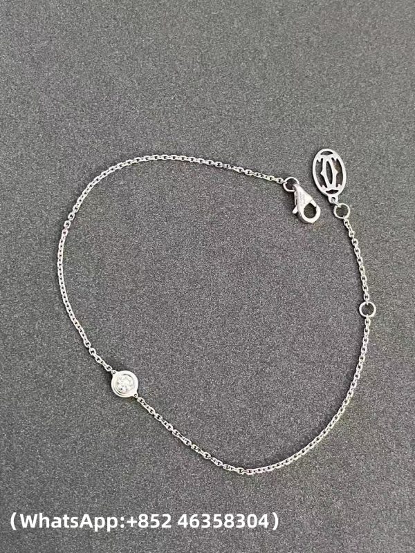 Custom Solid 18K Rose Gold Cartier Jewelry Cartier d'Amour Bracelet, Diamond, Medium Model