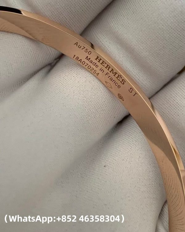 Custom Solid 18K Gold Hermes Jewelry Collier de Chien Bracelet Small ModelCustom Solid 18K Gold Hermes Jewelry Collier de Chien Bracelet Small Model