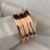 Custom Solid 18k Gold Bulgari Jewelry B.zero1 Three-Band Ring Custom Solid 18k Gold Bulgari Jewelry B.zero1 Three-Band Ring
