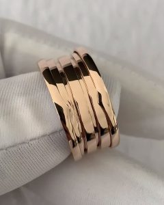 Custom Solid 18k Gold Bulgari Jewelry B.zero1 Three-Band Ring