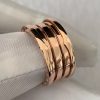 Custom Solid 18k Gold Bulgari Jewelry B.zero1 Three-Band Ring Custom Solid 18k Gold Bulgari Jewelry B.zero1 Three-Band Ring