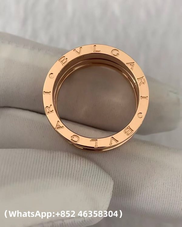 Custom Solid 18k Gold Bulgari Jewelry B.zero1 Three-Band Ring Custom Solid 18k Gold Bulgari Jewelry B.zero1 Three-Band Ring