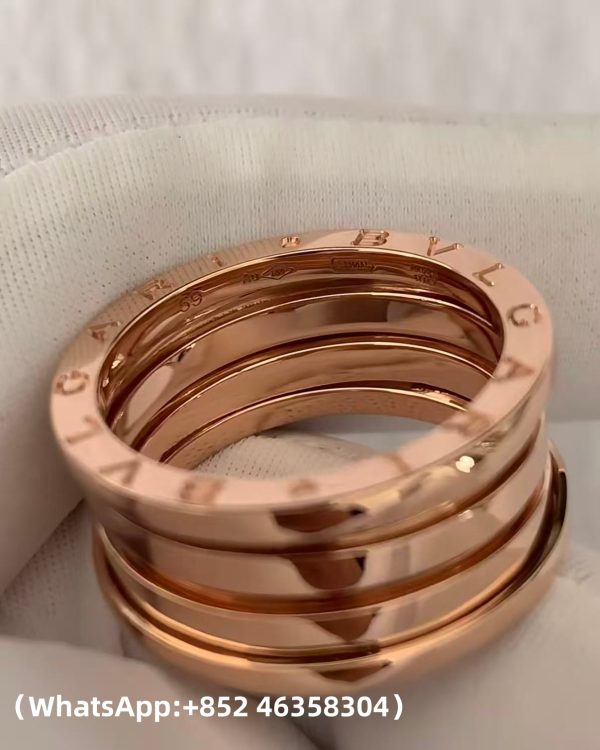 Custom Solid 18k Gold Bulgari Jewelry B.zero1 Three-Band Ring Custom Solid 18k Gold Bulgari Jewelry B.zero1 Three-Band Ring