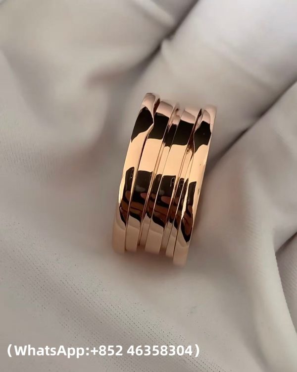 Custom Solid 18k Gold Bulgari Jewelry B.zero1 Three-Band Ring Custom Solid 18k Gold Bulgari Jewelry B.zero1 Three-Band Ring