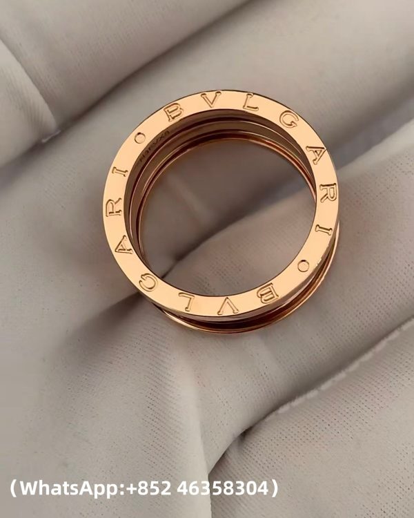 Custom Solid 18k Gold Bulgari Jewelry B.zero1 Three-Band Ring Custom Solid 18k Gold Bulgari Jewelry B.zero1 Three-Band Ring